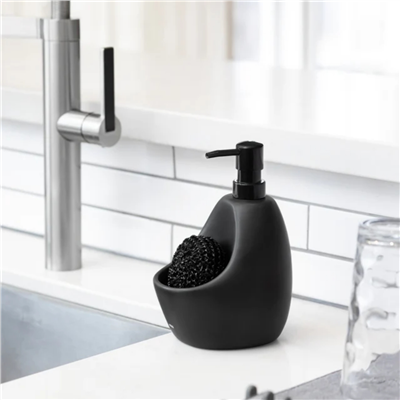 Joey Sıvı Sabunluk Ve Süngerlik Siyah 750 ml