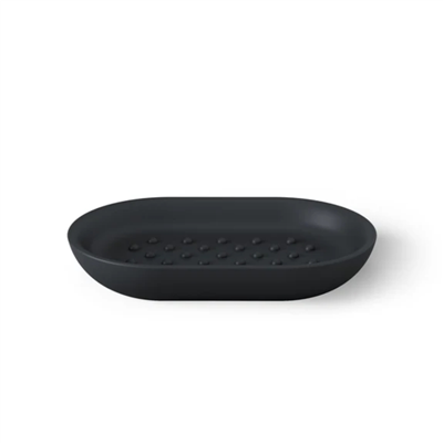 Junip Oval Sabunluk Siyah Renk 14x8 cm