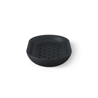 Junip Oval Sabunluk Siyah Renk 14x8 cm