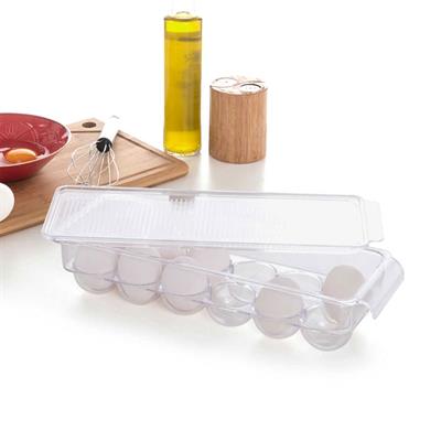 Kapaklı Yumurta Saklama Kabı - Şeffaf