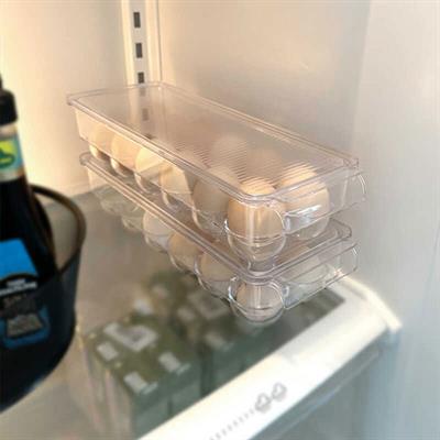 Kapaklı Yumurta Saklama Kabı - Şeffaf