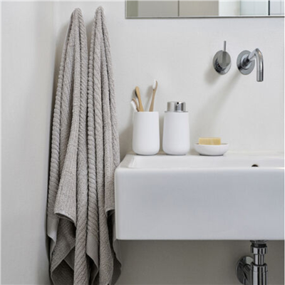 Klasik Banyo/Plaj Havlusu Soft Gri %100 Pamuk 70x140 cm