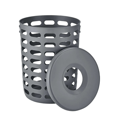 KORIE Çamaşır Sepeti Gri Y: 54 cm
