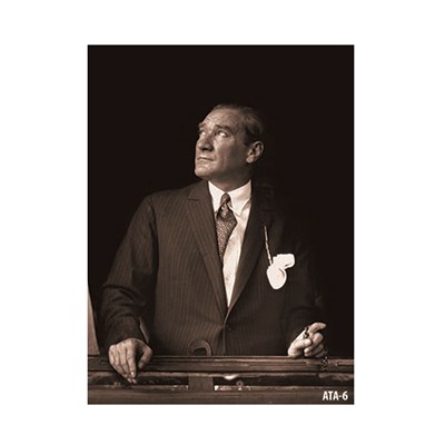 Makam Odası İçin Karizmatik Atatürk Portresi | Lüks Ofis Duvar Sanatı