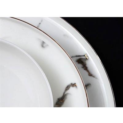 Massimo Marble Gold 56 Parça 12 Kişilik Yemek Takımı | Çamlıca Home