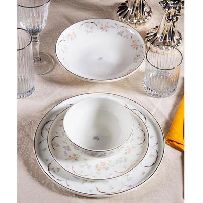 Massimo Pinkmary Gold 24 Parça 6 Kişilik Yemek Takımı | Çamlıca Home