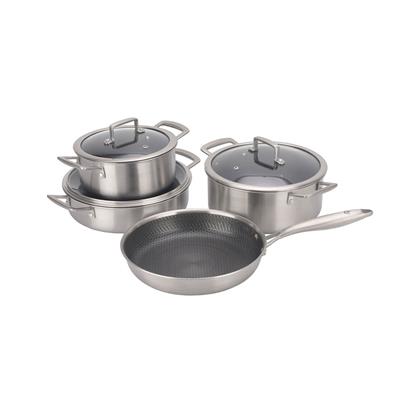 Maxx Doria Steel Fusion 7 Parça Çelik Tencere Takımı