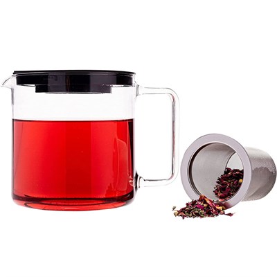 Met Simax Cam Süzgeçli Demlik 1.3 lt.