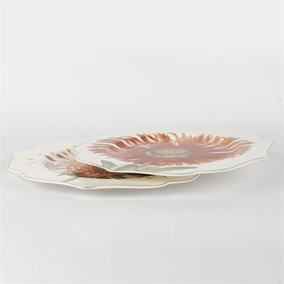 Mikasa Moor Art Of Botanica Kırmızı 2li Tatlı Tabağı 21 cm