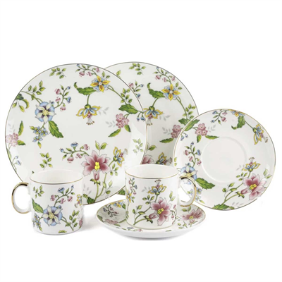 Mikasa Moor Florid 2li Pasta Tabaklı Porselen Çay Fincan Seti 6 Parça