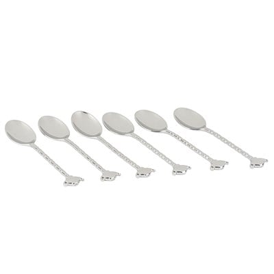 Mikasa Moor Silver 6lı Çaydanlık Figürlü Çay Kaşığı Seti