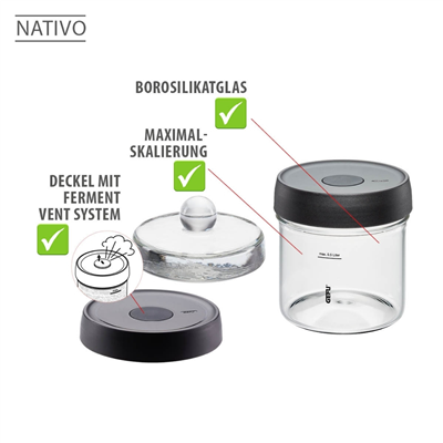 Natıvo Fermantasyon Kavanozu 0,5 L