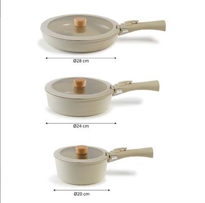 Neoflam Midas İnduction 9 Parça Tencere Tava Seti Bej