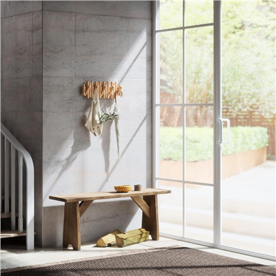 Picket Duvara Monte 5Li Askılık Naturel Renk 38x17x4 cm