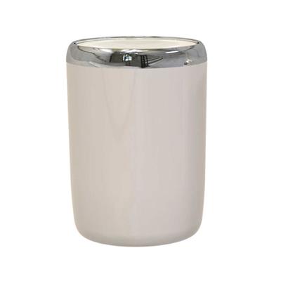 Primanova Lima Çöp Kovası Krom Dekorlu Bej