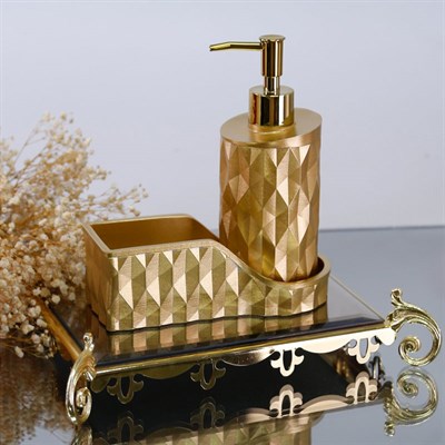 Prizma Mutfak Sıvı Sabunluk Altın