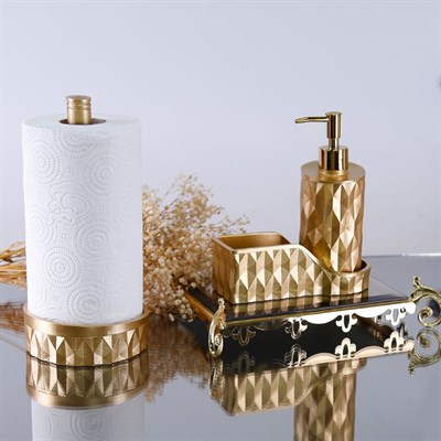 Prizma Mutfak Sıvı Sabunluk Altın