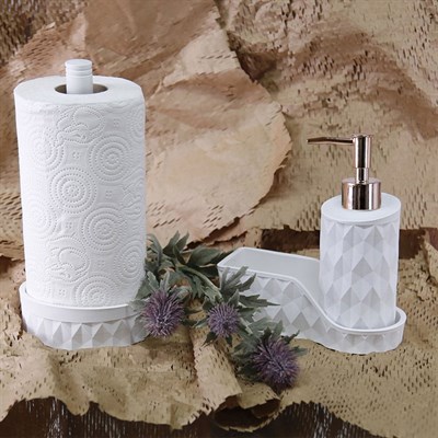 Prizma Mutfak Sıvı Sabunluk Beyaz