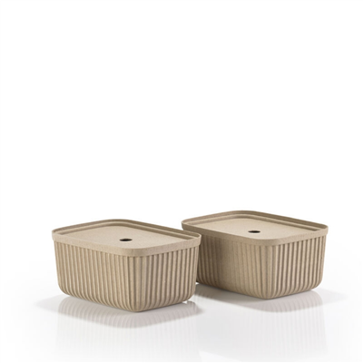 Pulp 2Li Saklama Kutusu 7,7 L Çamur Rengi 32 x 23 x 15 cm