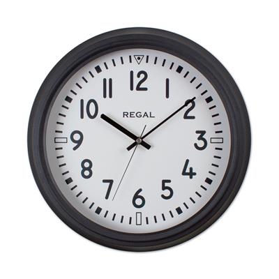 REGAL Klasik Metal Duvar Saati | 40 cm Siyah Sessiz Mekanizma