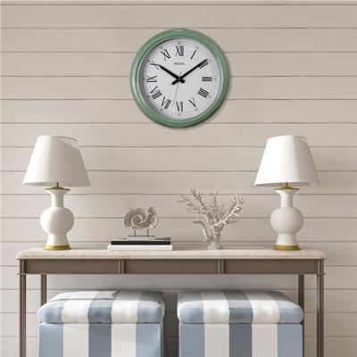 Regal Roma Rakamlı Metal Duvar Saati - Canlı Yeşil Renk Klasik Dekoratif Saat
