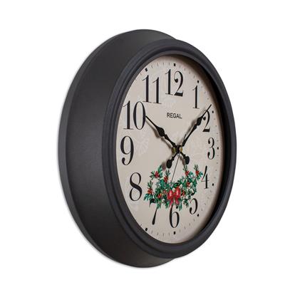 REGAL Yılbaşı Temalı Ökse Otu Duvar Saati | Siyah