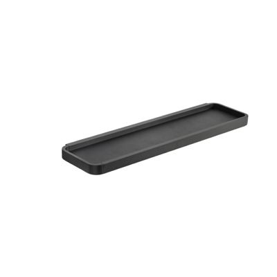 Rim Duvara Monte Dikdörtgen Banyo Rafı Siyah 44x11 cm