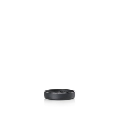 Rim Yuvarlak Katı Sabunluk Siyah Çap 10,8 cm