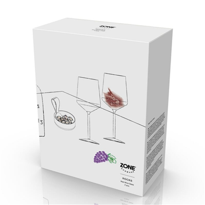 Rocks Kristal Kırmızı Şarap Kadehi 2 Adet 40 cl