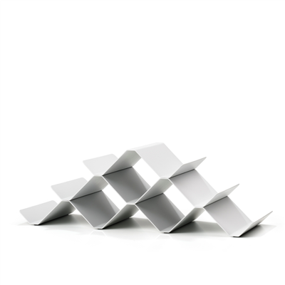 Rocks Piramit Şarap Rafı Sıcak Gri 51,3x20x16,9 cm