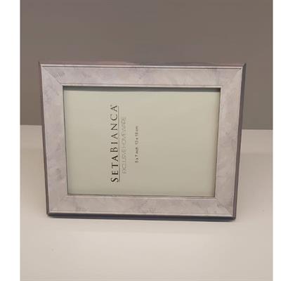 Seta Bianca 13 x 18 cm Çerçeve Gri Sedef