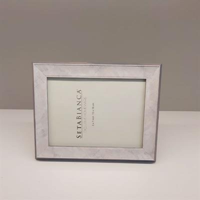 Seta Bianca 13 x 18 cm Çerçeve Gri Sedef