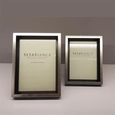 Seta Bianca Art Deco 15 x 21 cm Çerçeve Gümüş