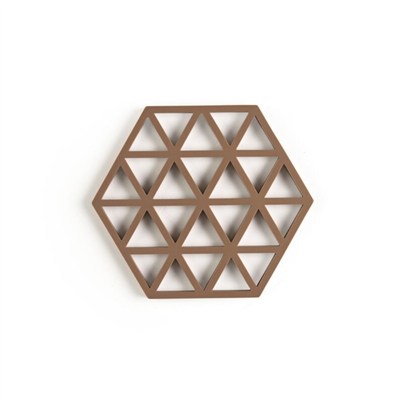 Silikon Altıgen Nihale Badem Renk 16x14x0,9 cm