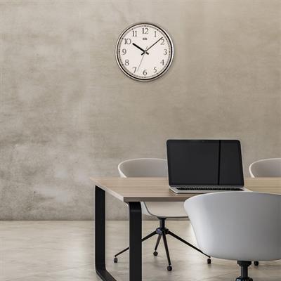 Slim Duvar Saati Gümüş