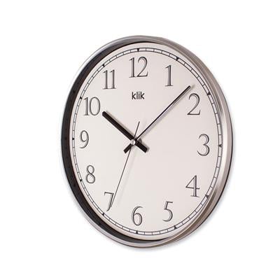Slim Duvar Saati Gümüş