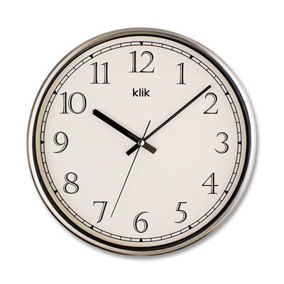 Slim Duvar Saati Gümüş