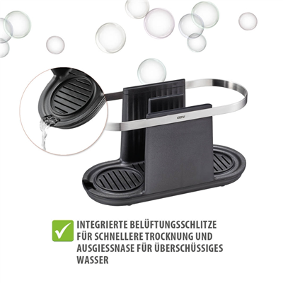 Smartlıne Lavabo Düzenleyici Paslanmaz Çelik/Plastik 24x10x13 cm