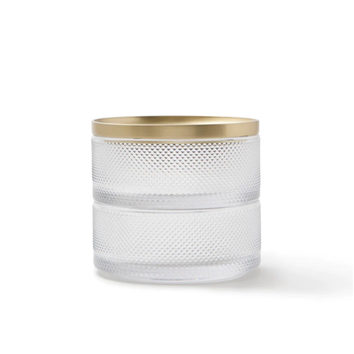 Tesora Cam Mücevher Kutusu Gold 13x11 cm