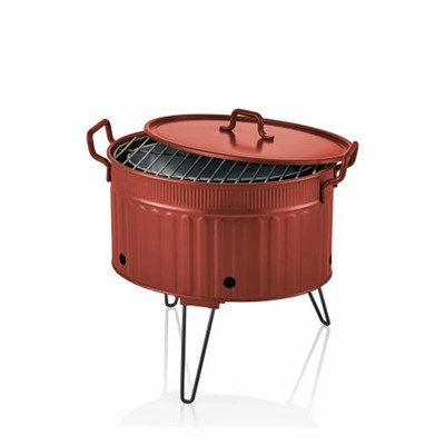 The Mia Mangal  Barbekü 37 x 44 x 31 Kırmızı