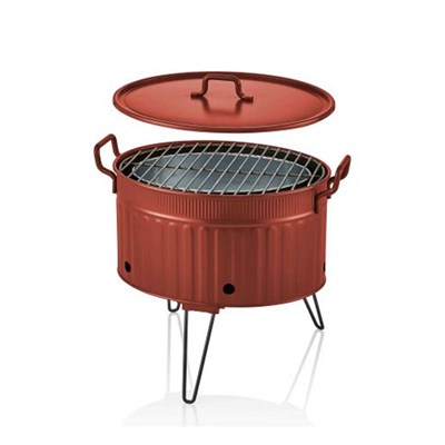 The Mia Mangal  Barbekü 37 x 44 x 31 Kırmızı