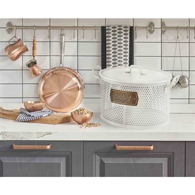 The Mia Patates & Soğan Saklama Kabı 2 Hazneli Beyaz