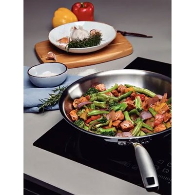 Tramontina Grano Steel Paslanmaz Çelik Wok Tava 28 cm