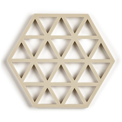 Üçgenler Silikon Altıgen Nihale Bej 16x14x0,9 cm