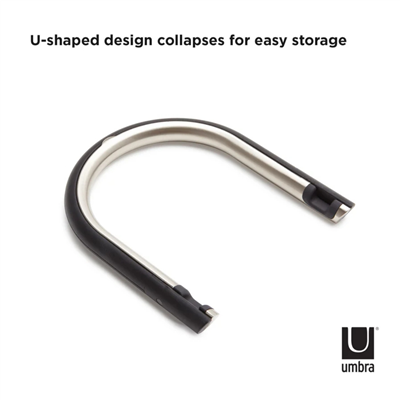 Udock Tablet Tutucu Siyah/Nikel 13 x 16 x 2 cm