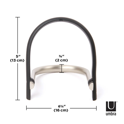 Udock Tablet Tutucu Siyah/Nikel 13 x 16 x 2 cm
