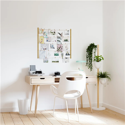 Umbra Floristand Saksı, Bağımsız Bitki Depolama, Beyaz/Doğal