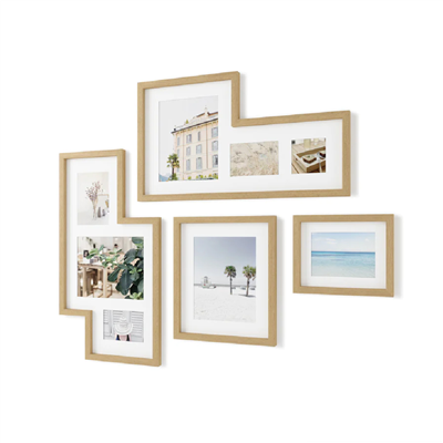 Umbra Mingle Gallery Resim Çerçevesi Seti Doğal Renk