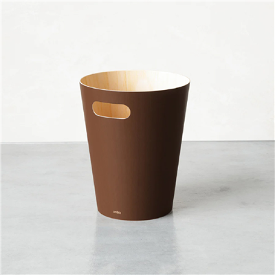 Umbra Woodrow Çöp Kovası 2 Galon (7,5 L) Kapasiteli Kahverengi
