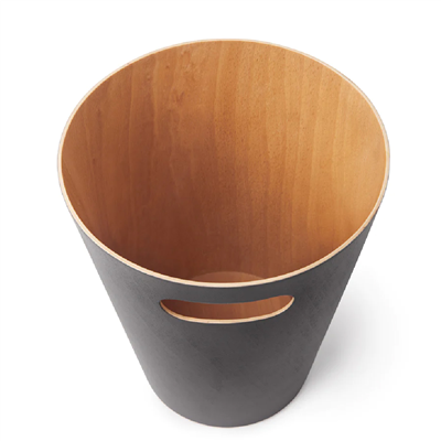 Umbra Woodrow Çöp Kovası 2 Galon (7,5 L) Kapasiteli Doğal Komür